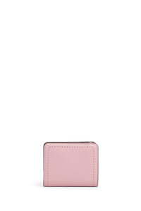 Portefeuille Compact à zip en cuir - Bubblegum