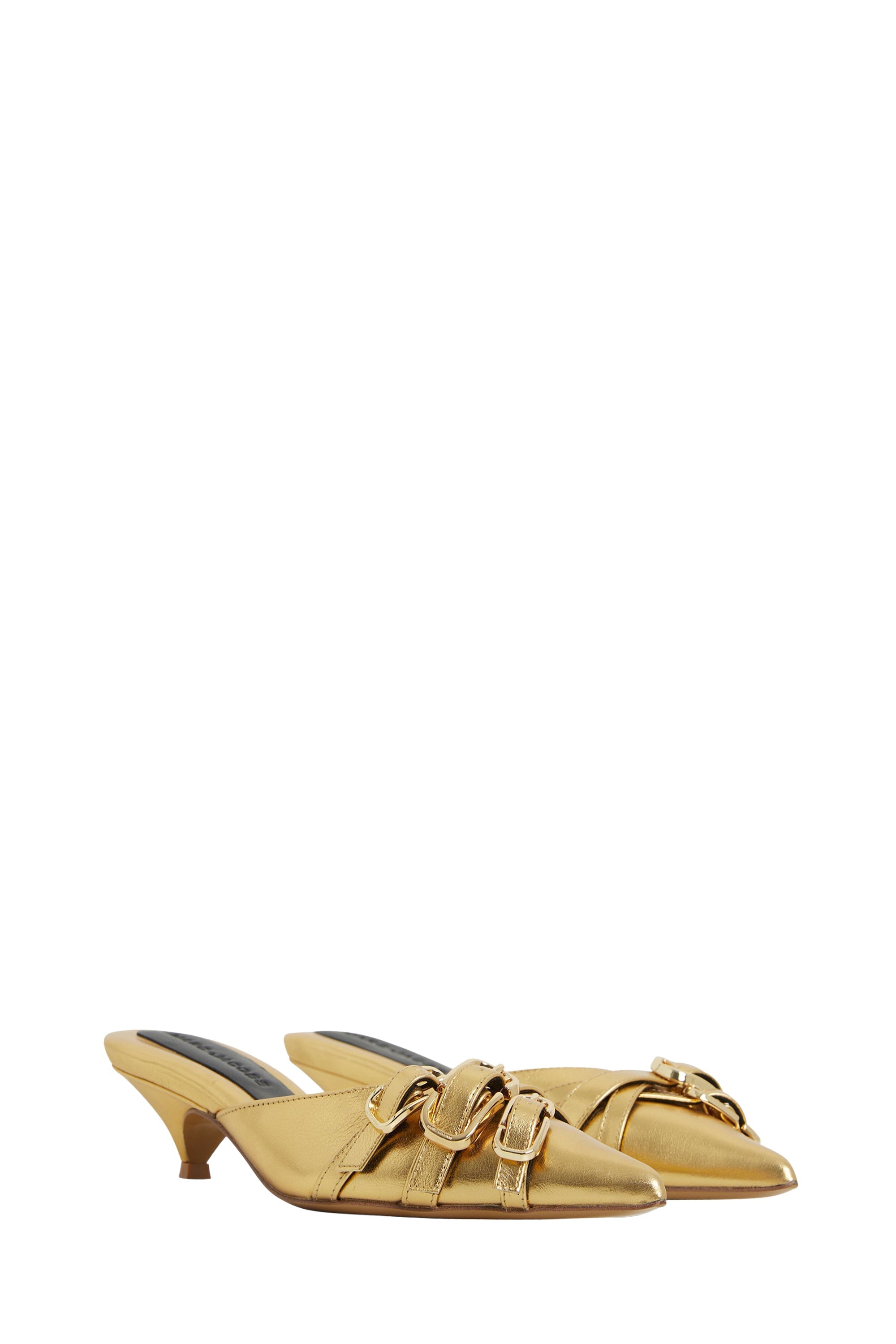 Mules à talons The Emma Kitten 35 en cuir - Pink