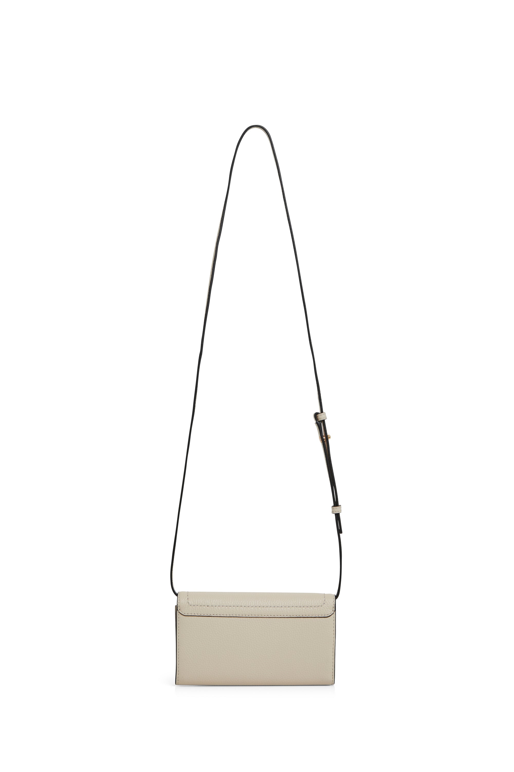 PAS INFO   Sac à bandoulière avec rabat en cuir - Marshmallow