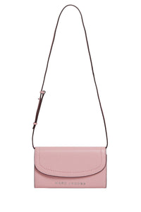 Sac à bandoulière avec rabat en cuir - Bubblegum