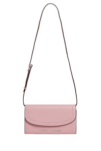 PAS INFO   Sac à bandoulière avec rabat en cuir - Bubblegum