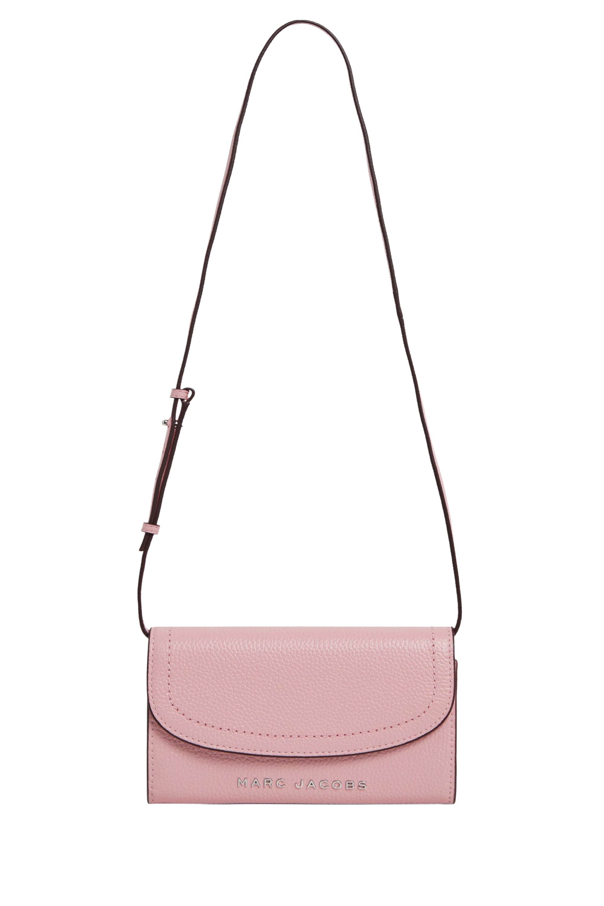 PAS INFO   Sac à bandoulière avec rabat en cuir - Bubblegum