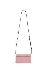 PAS INFO   Sac à bandoulière avec rabat en cuir - Bubblegum