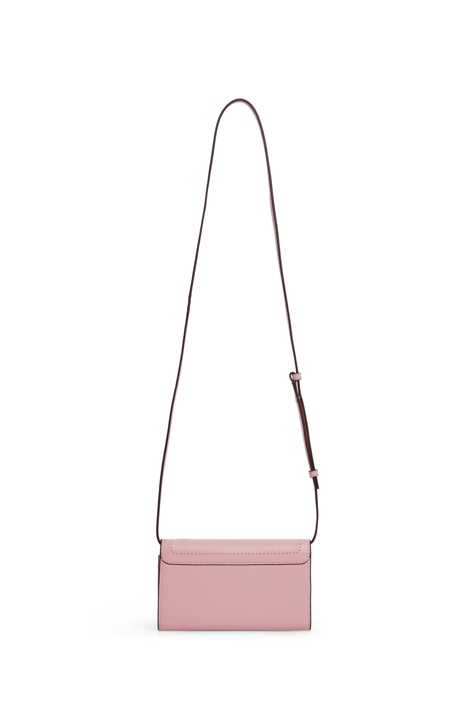 PAS INFO   Sac à bandoulière avec rabat en cuir - Bubblegum