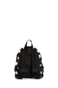 Petit sac à dos Workwear à pois en tissu - Black & White