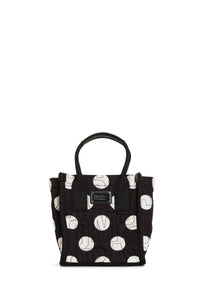 Petit sac Workwear à pois en tissu - Black & White