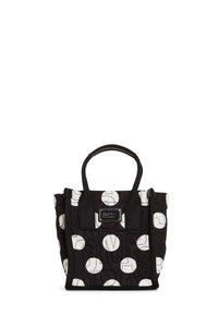 Petit sac Workwear à pois en tissu - Black & White