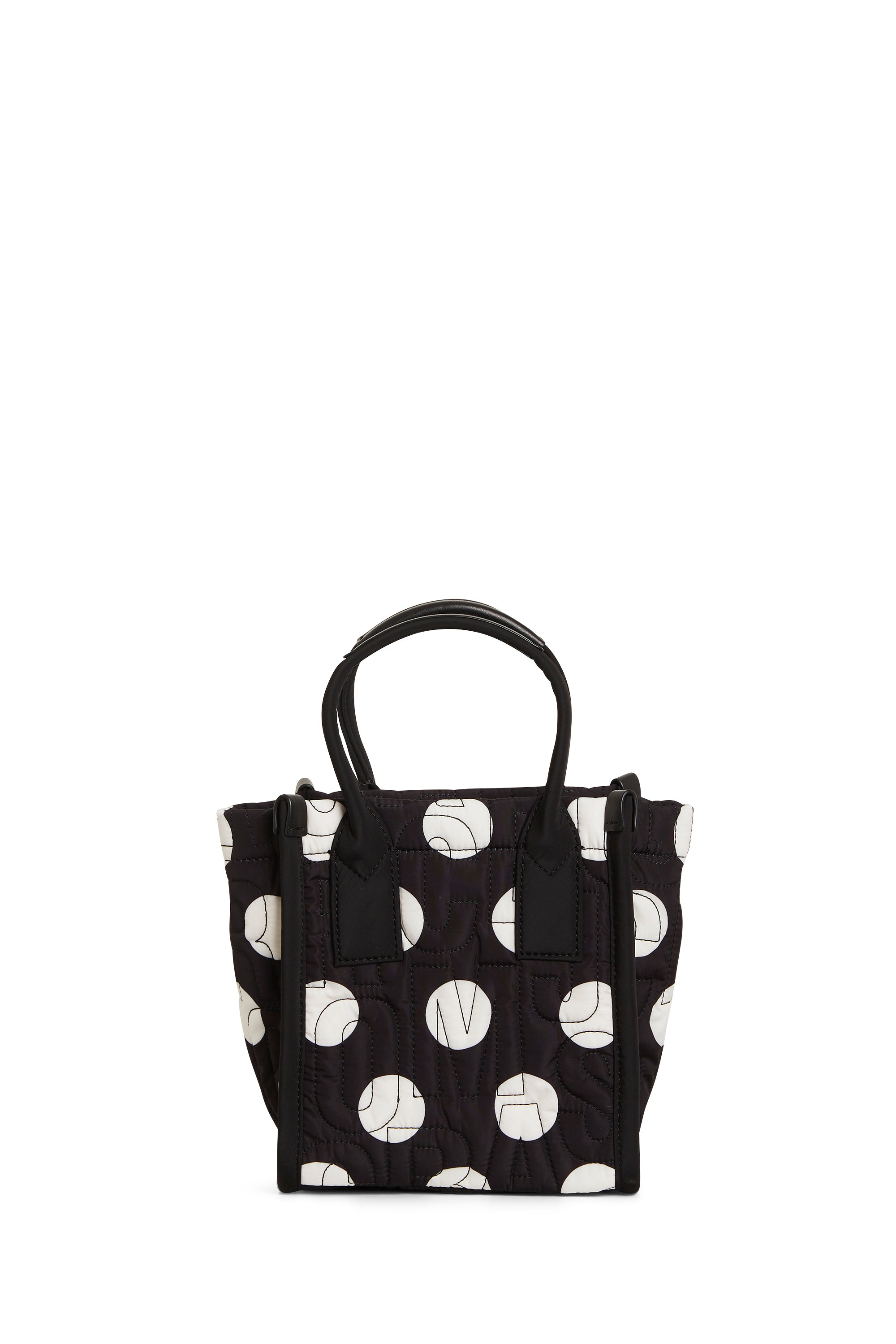 Petit sac Workwear à pois en tissu - Black & White