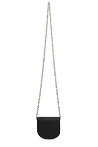 Sac à bandoulière avec chaîne en cuir - Black
