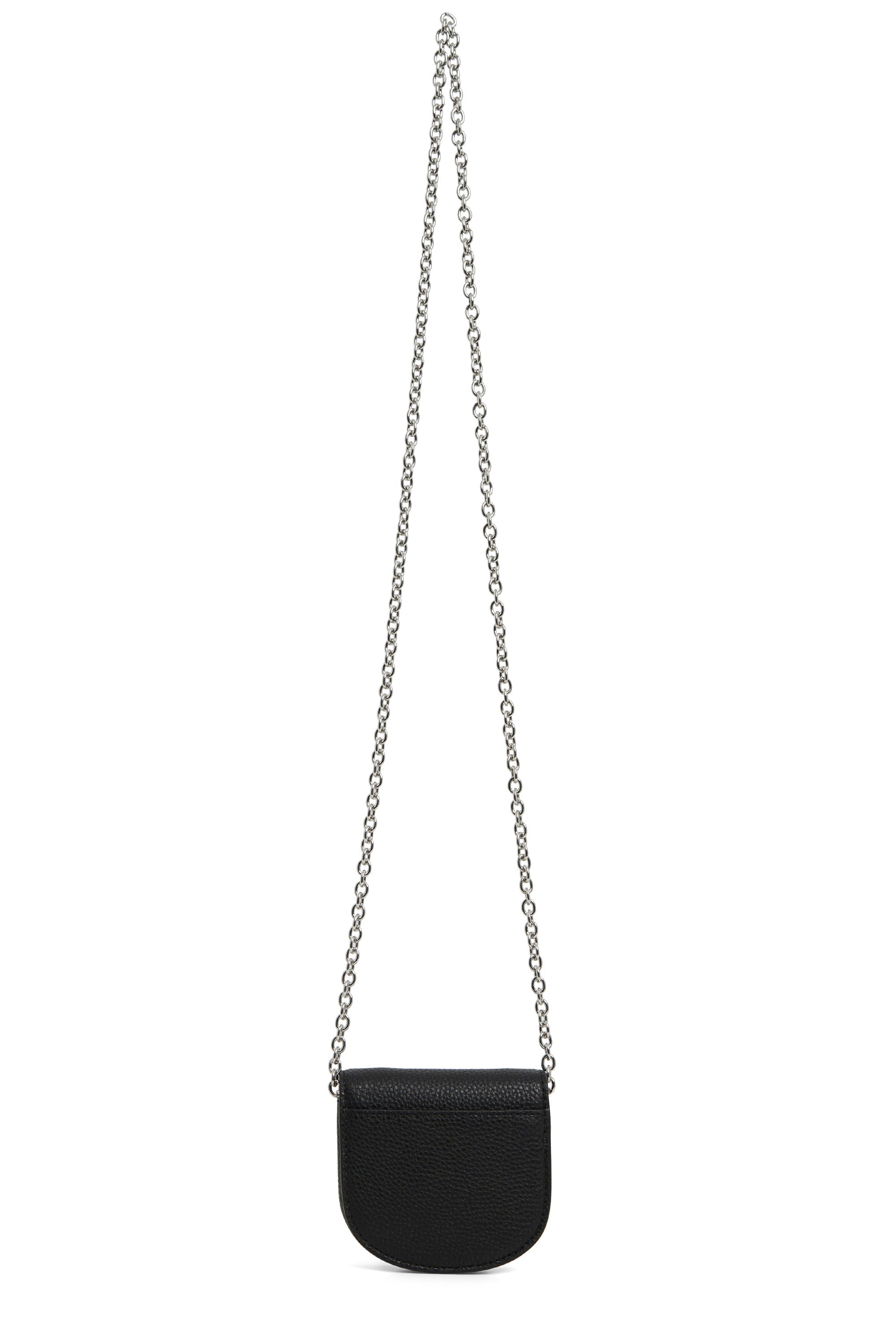 Sac à bandoulière avec chaîne en cuir - Black