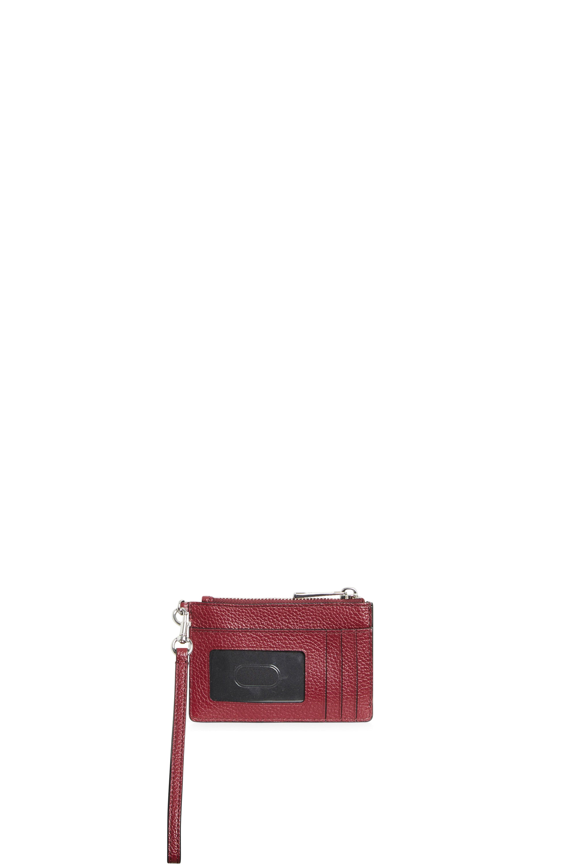 Pochette zippé en cuir - Cherry