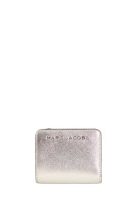 Portefeuille Compact en cuir - Silver