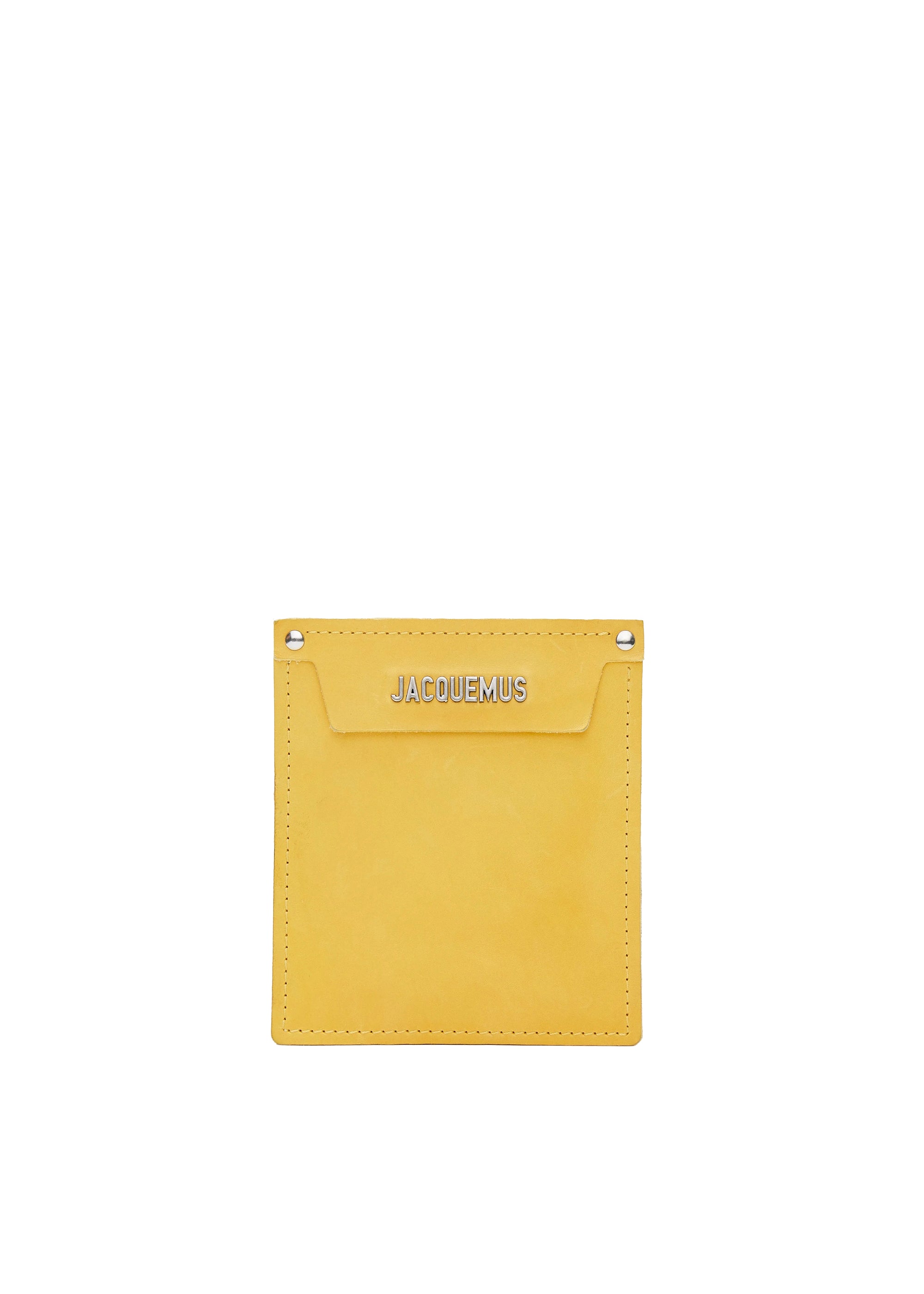 Pochette à logo en cuir - Yellow