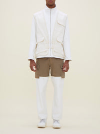 Blouson avec gilet superposés - Off White