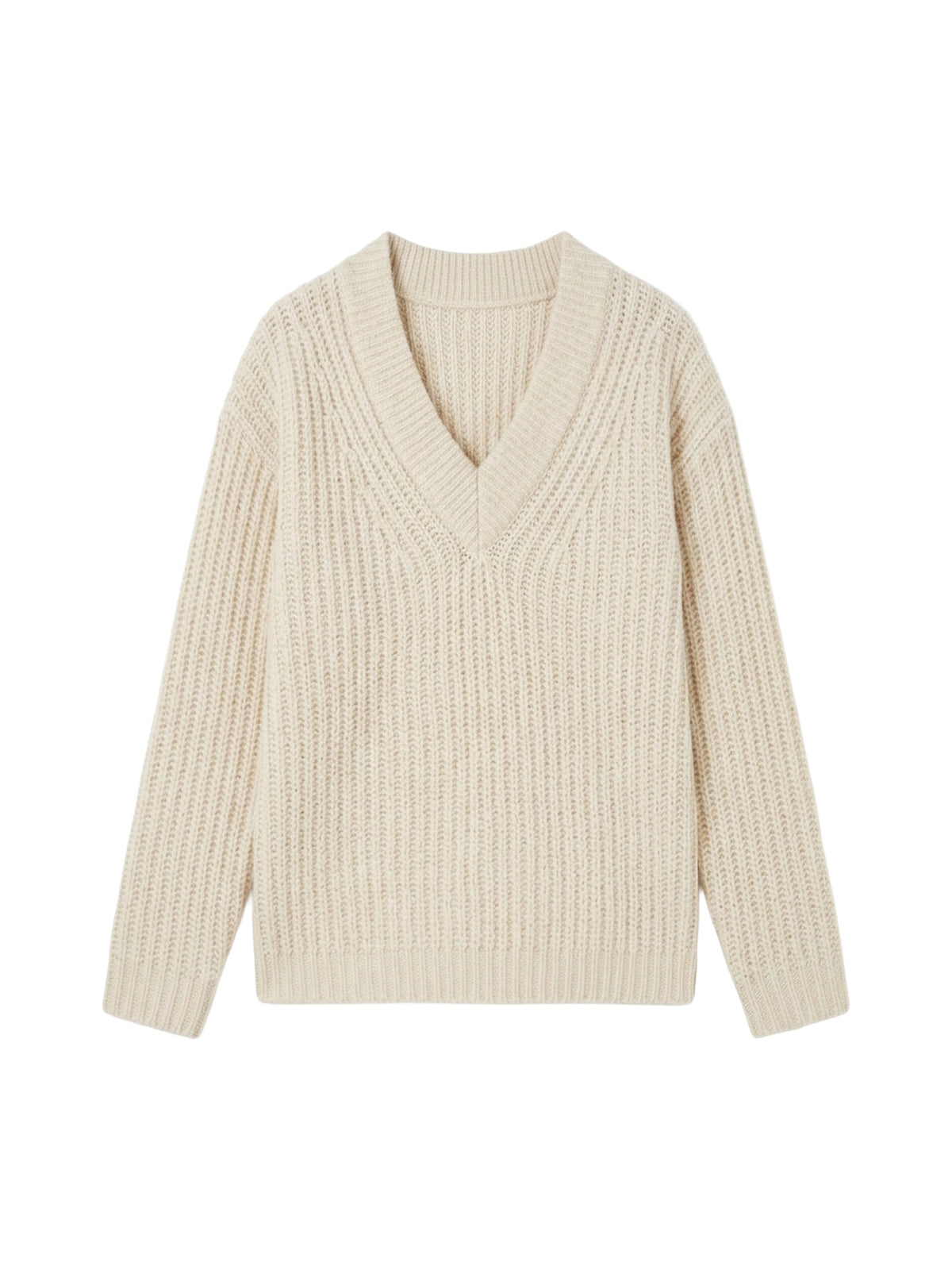 90€ / 4 sold //3 QTY / ST133%   Pull Meunier en laine - Ivory