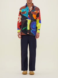 MULTI-COLOR RAINBOW LA CHEMISE FELIX