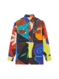 Chemise Felix imprimée - Multi Color Rainbow