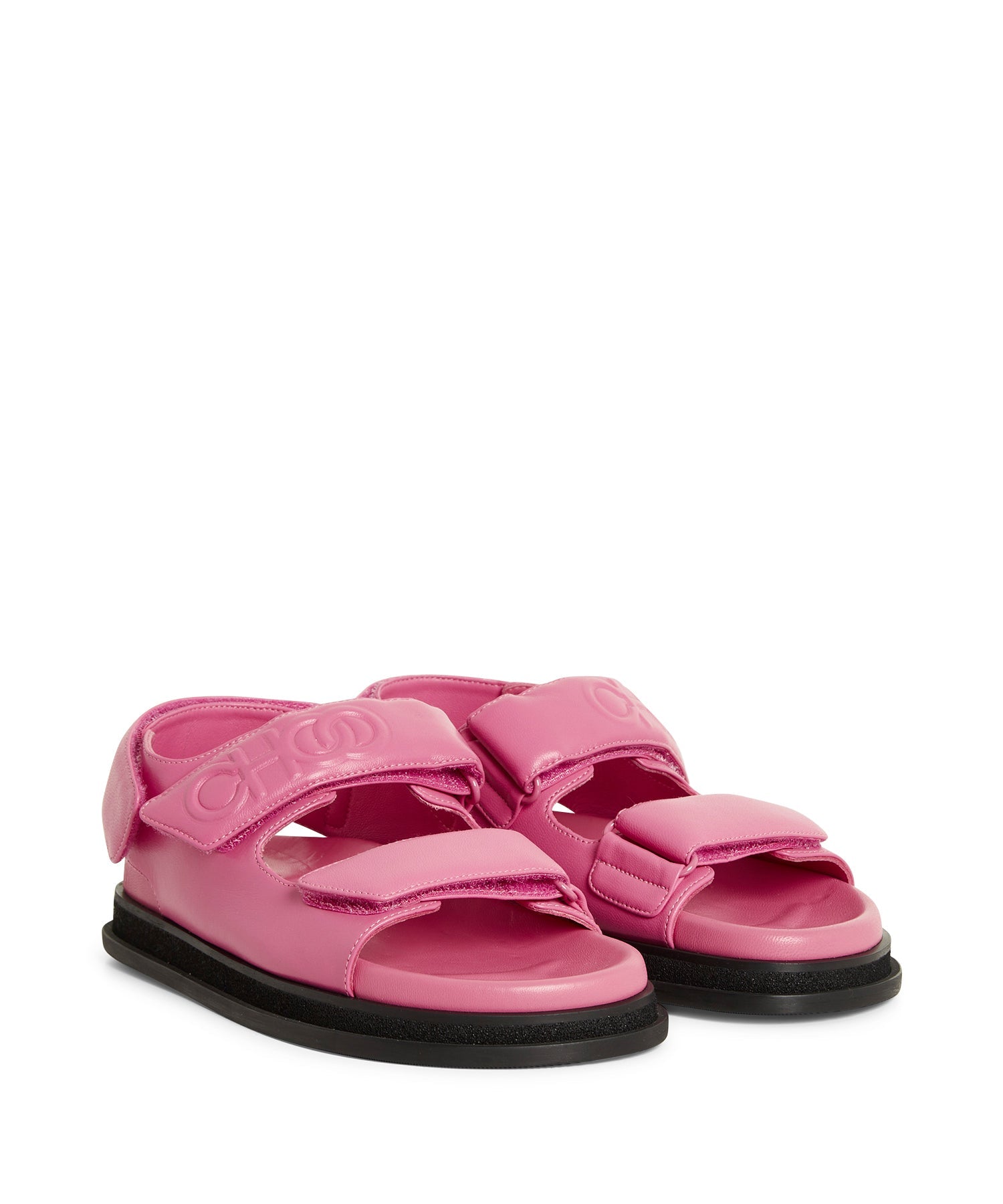 Choo flat sandals in leather - Peony