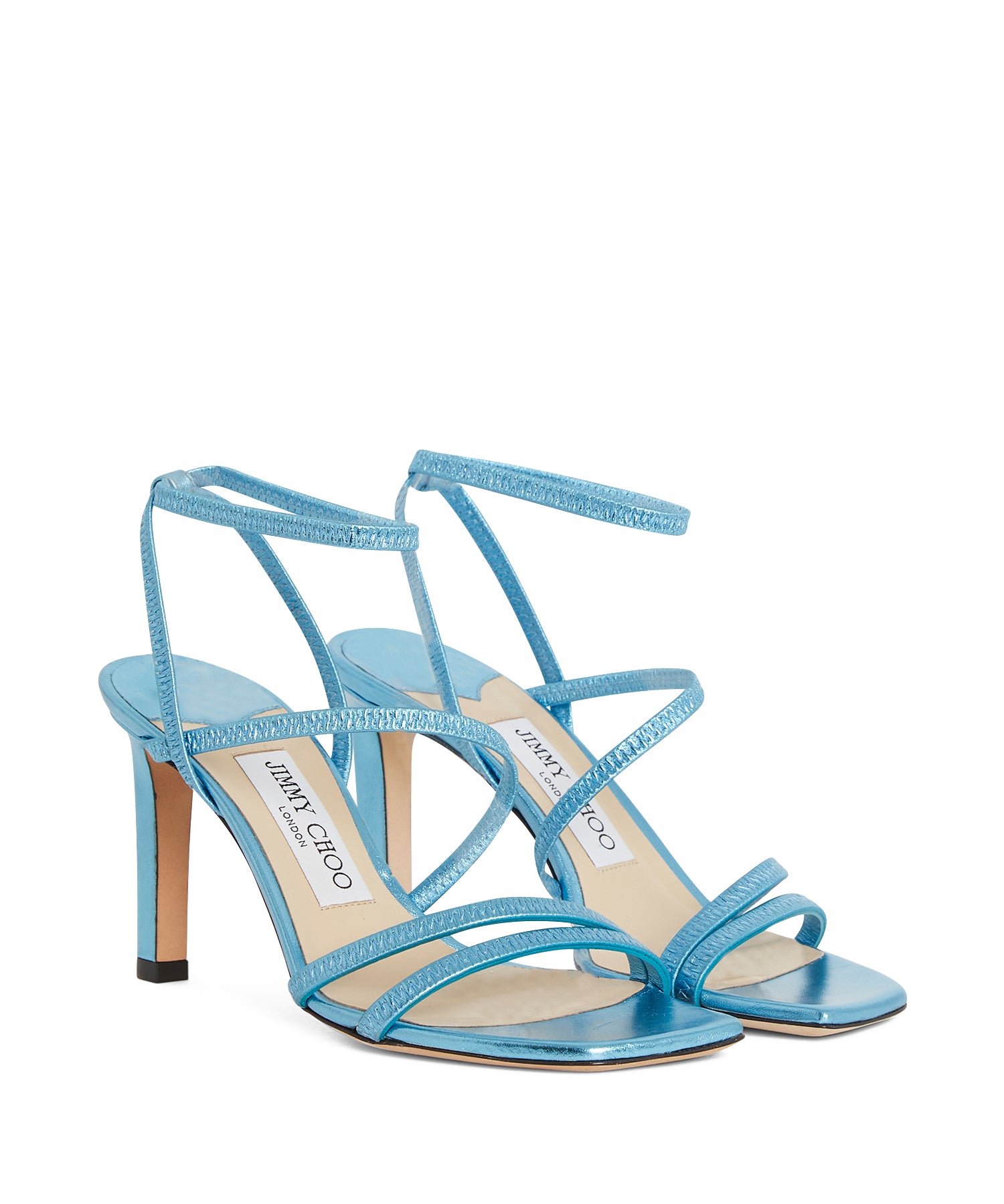 Nori 85 sandals in leather - London Blue