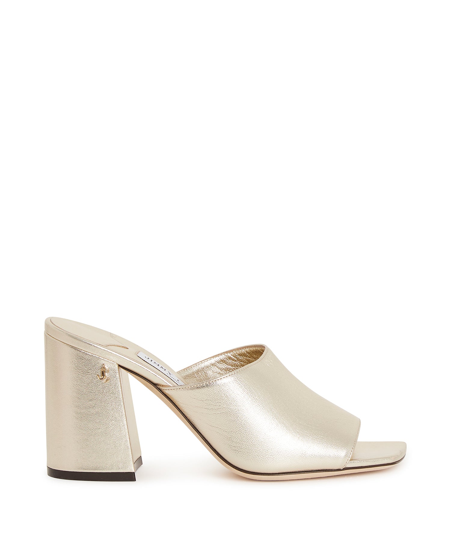 Mules Skylah 85 en cuir - Champagne