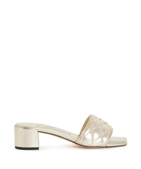 Mules Faroe 40 en cuir - Champagne & Crystal