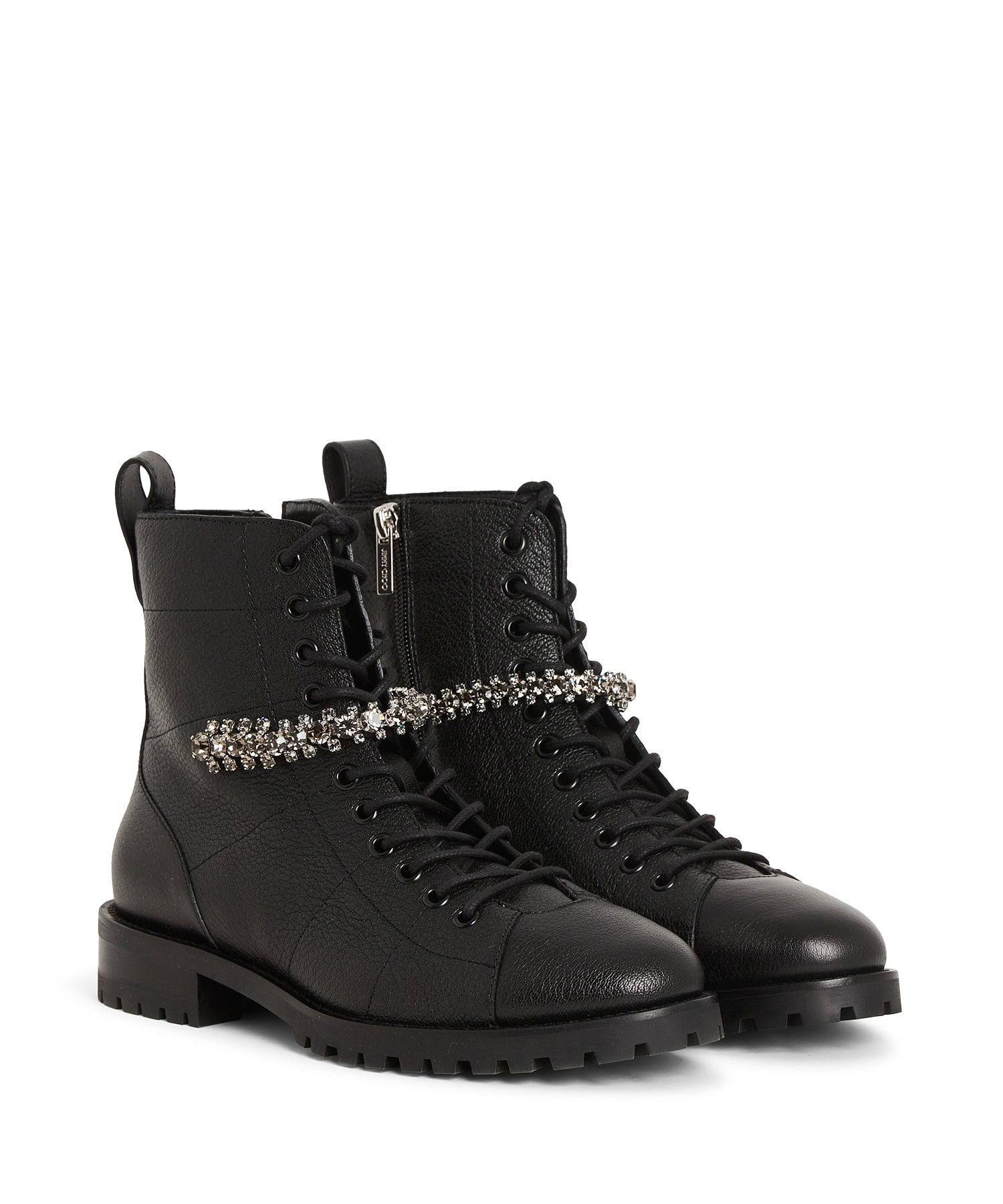Bottines Cruz en cuir - Black & Smoke