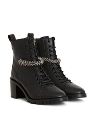 Bottines Cruz 65 en cuir - Black & Smoke