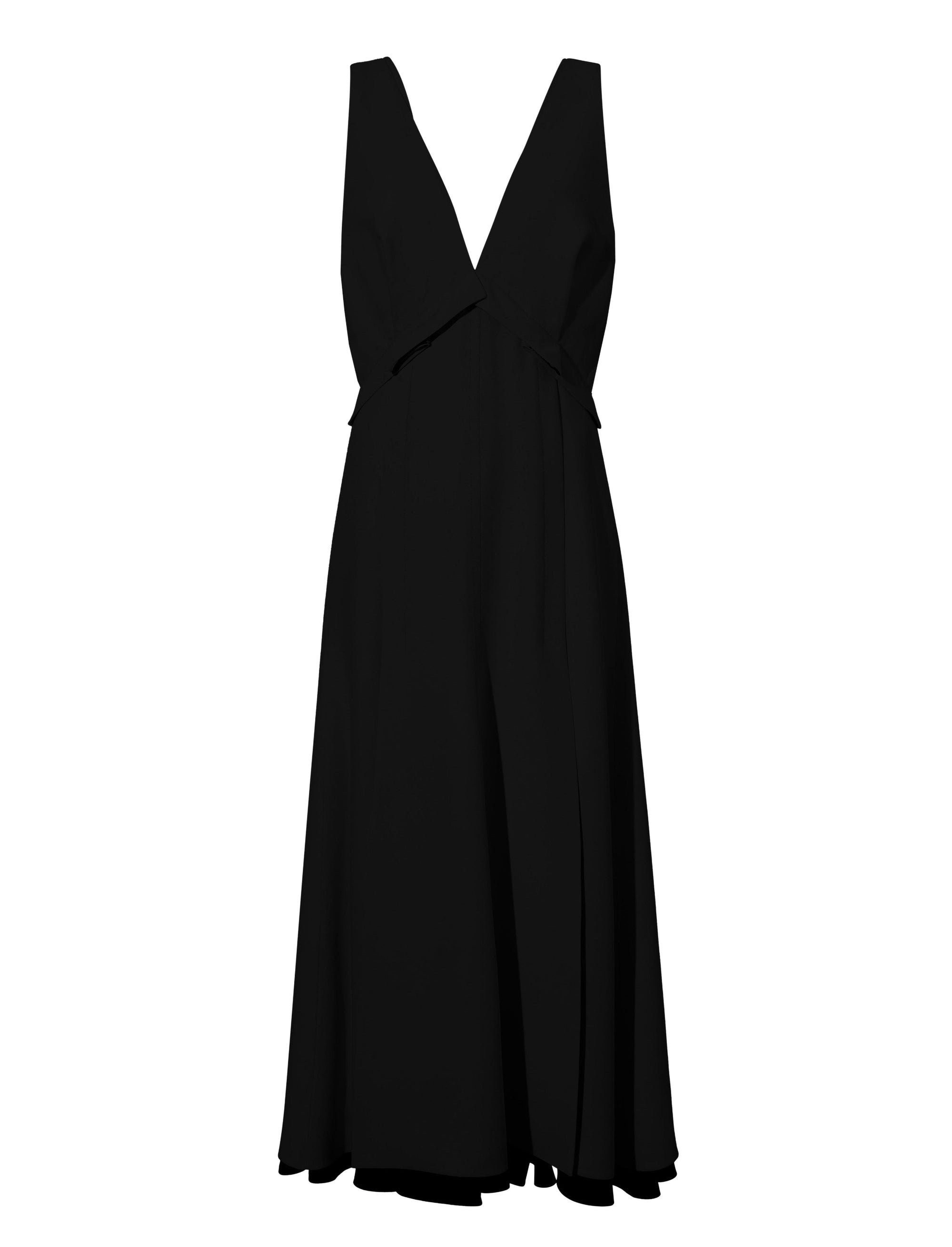 Robe imprimée en laine - Black