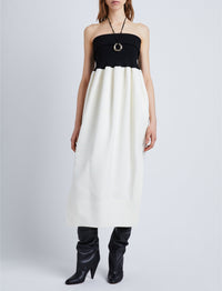 Robe Viscose en maille - White