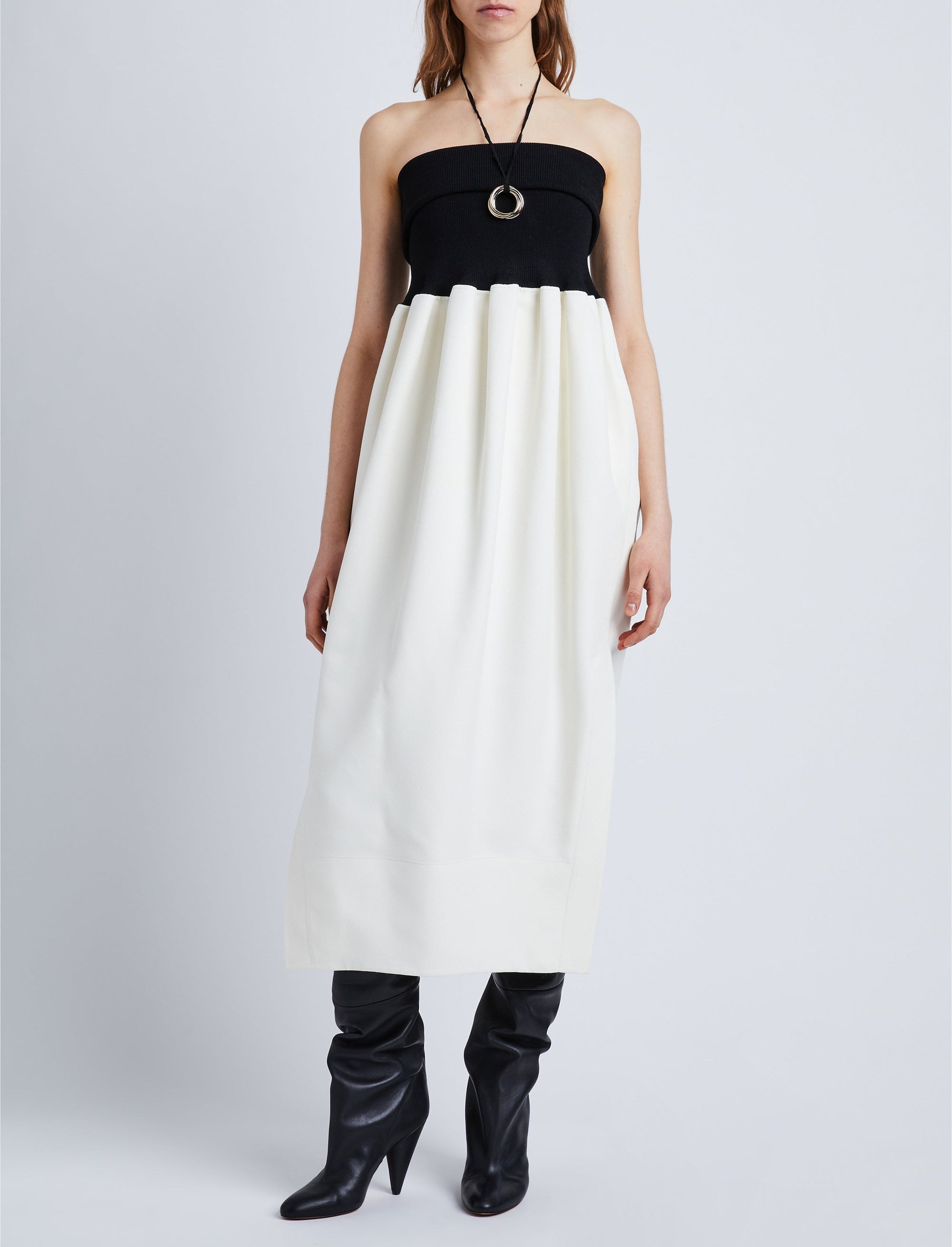 Robe Viscose en maille - White