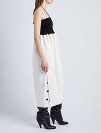 Robe Viscose en maille - White