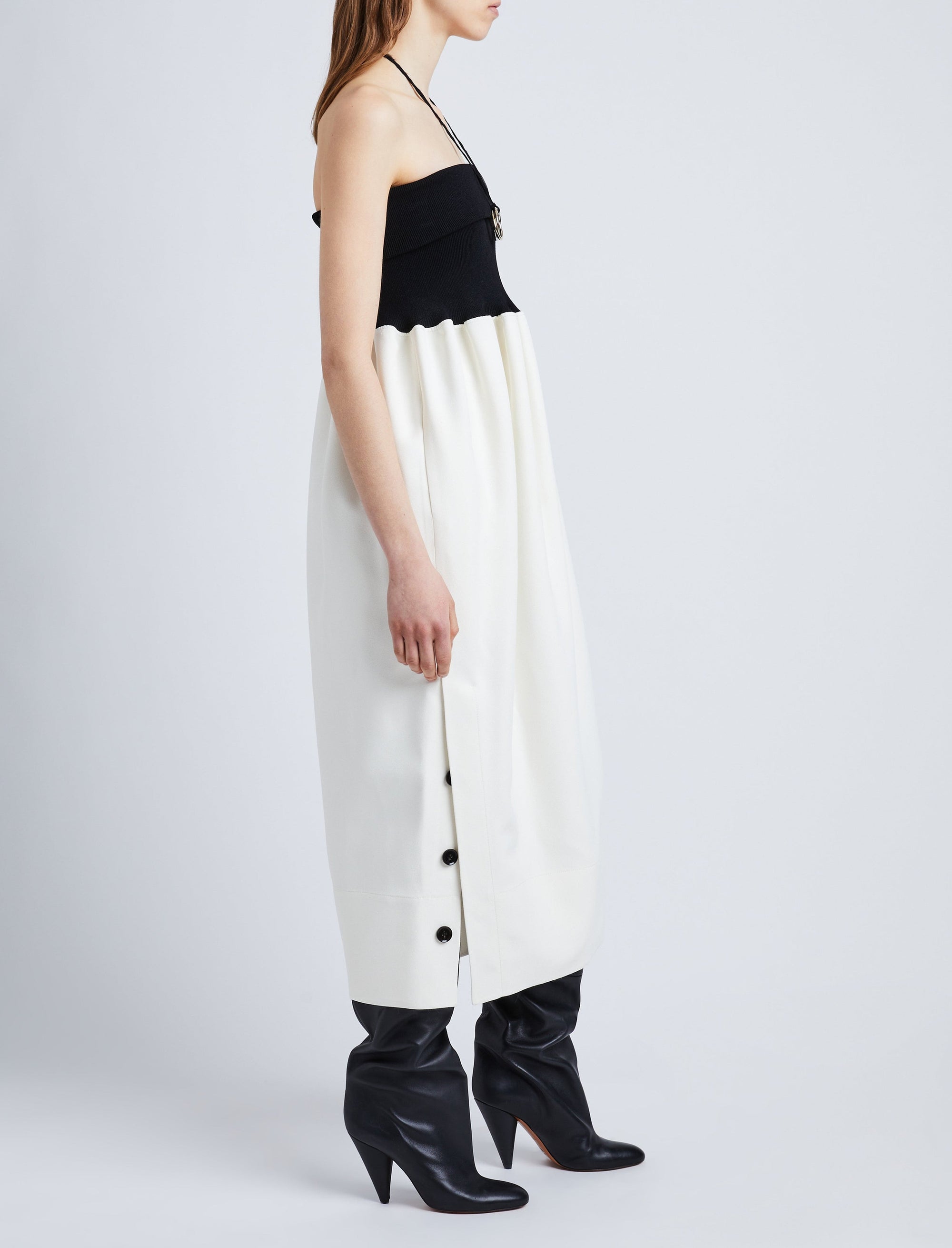 Robe Viscose en maille - White