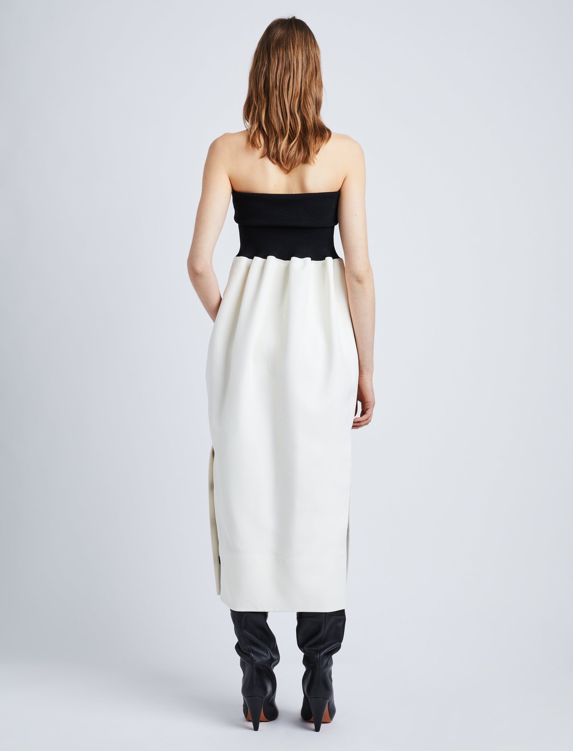 Robe Viscose en maille - White