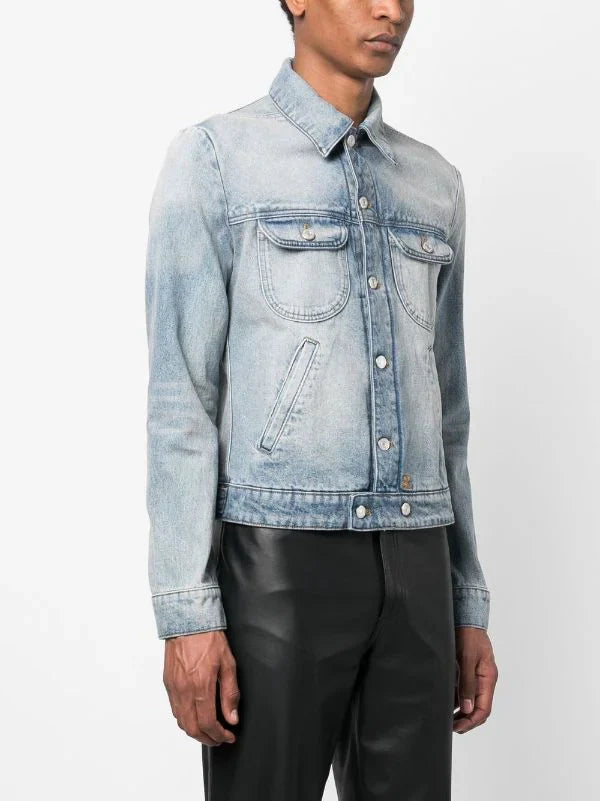 4pcs RELIQUAT 170€ / Blouson signature en denim - Light blue wash