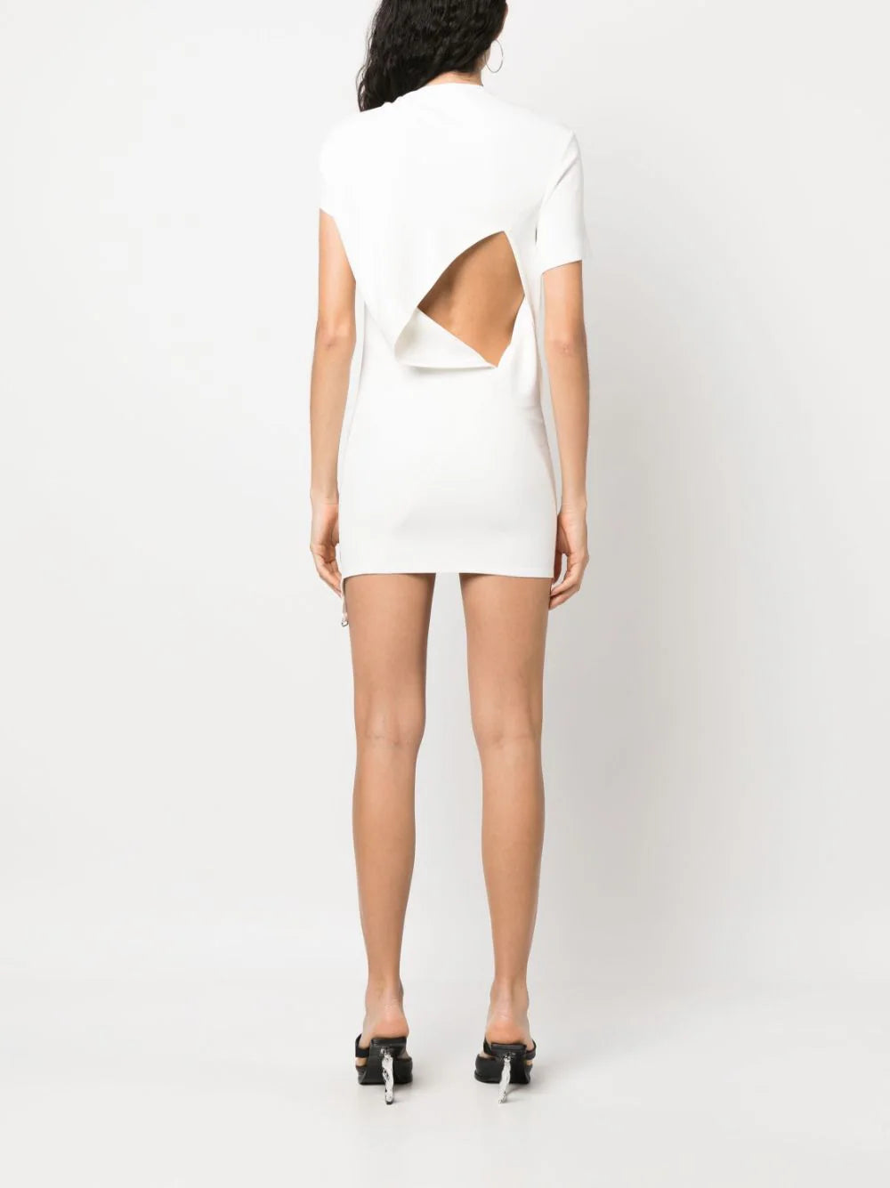 1pcs RELIQUAT 350€ / Robe twist héritage en crêpe - Heritage white
