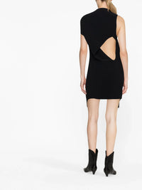 1pcs RELIQUAT 350€ / Robe twist héritage en crêpe - Black