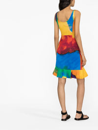 Second-skin dress with ruffles - Plastic Art