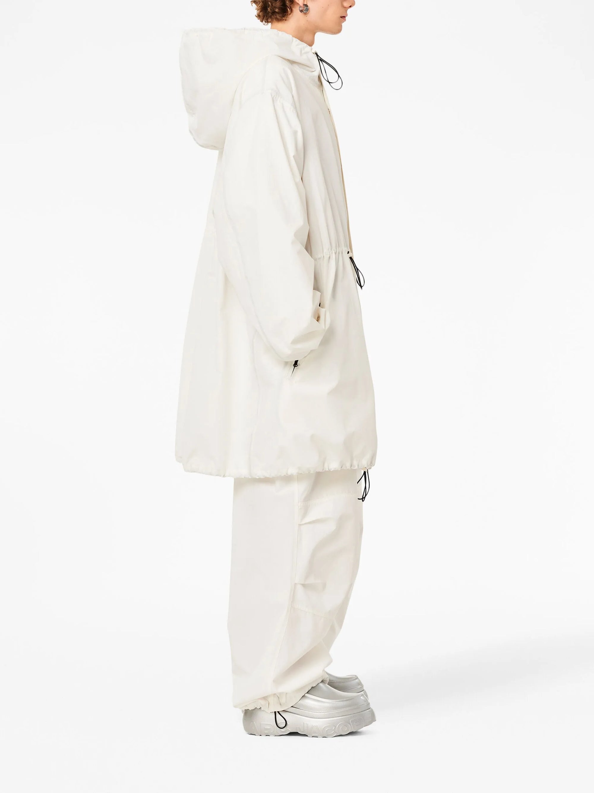 Parka à taille élastiquée - Ivory