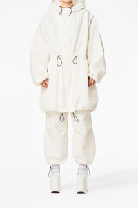 Parka à taille élastiquée - Ivory