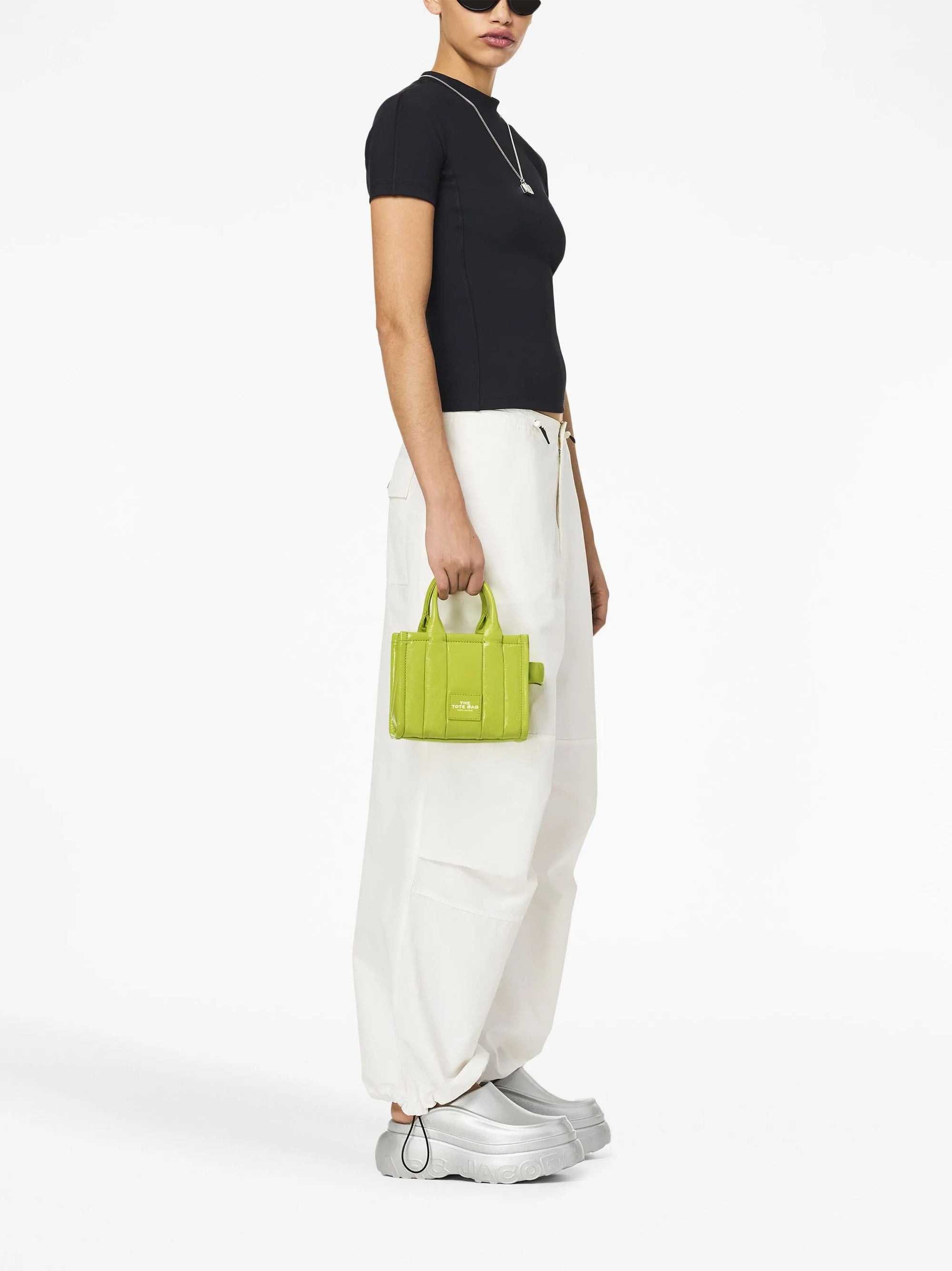 Sac The Tote Bag en cuir - Acid Lime