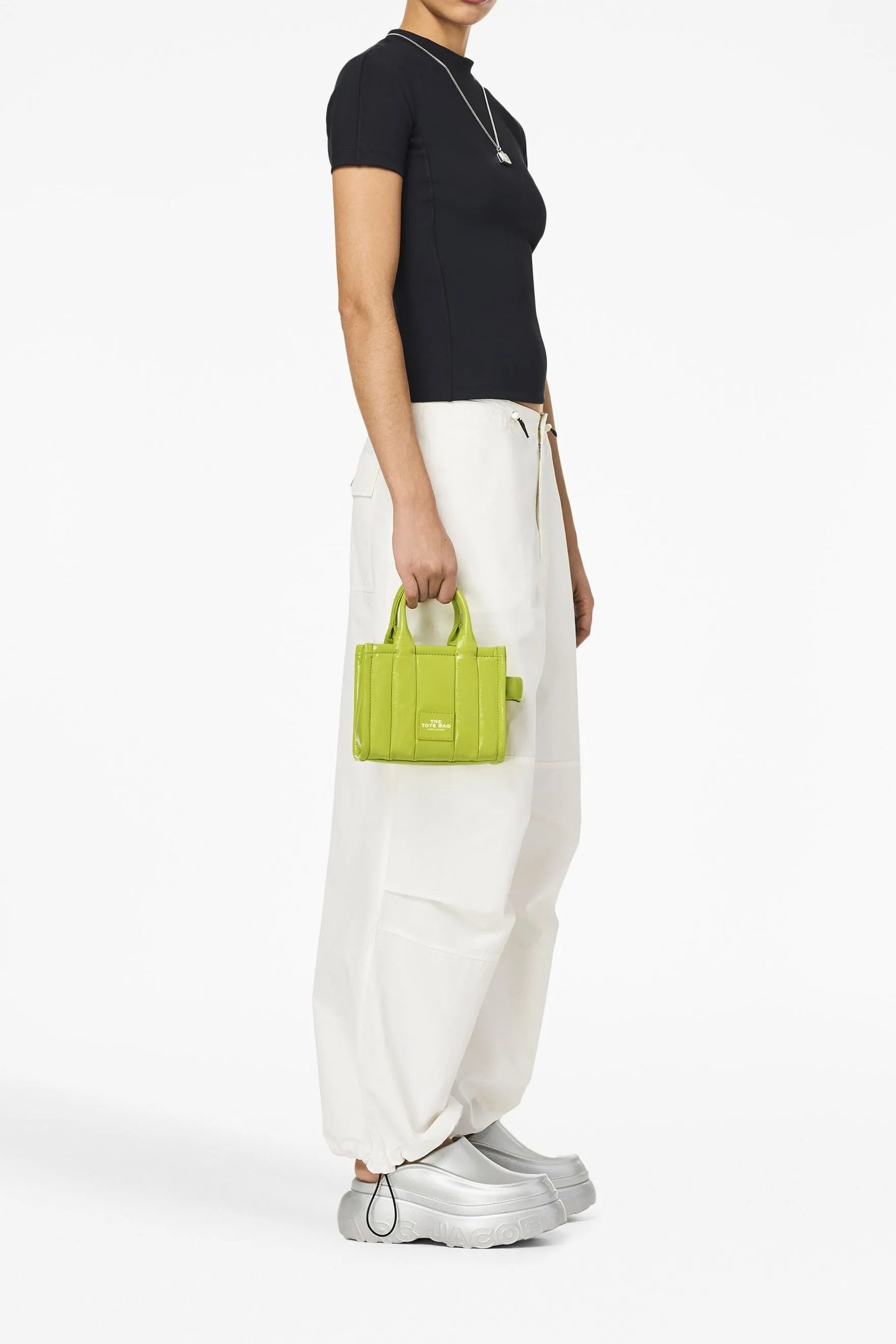 Sac The Tote Bag en cuir - Acid Lime