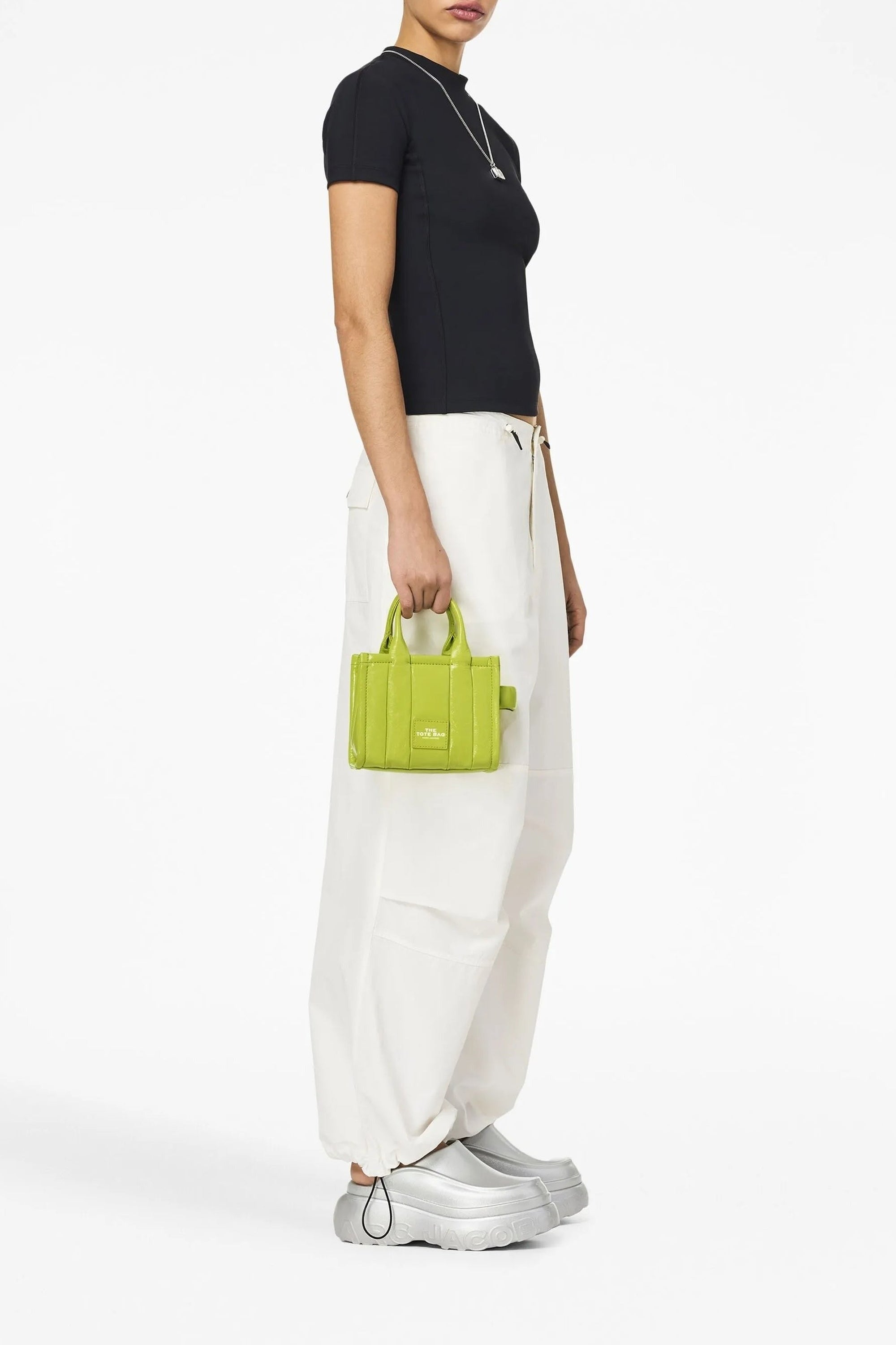 MINI   Mini sac The Tote Bag en cuir - Black