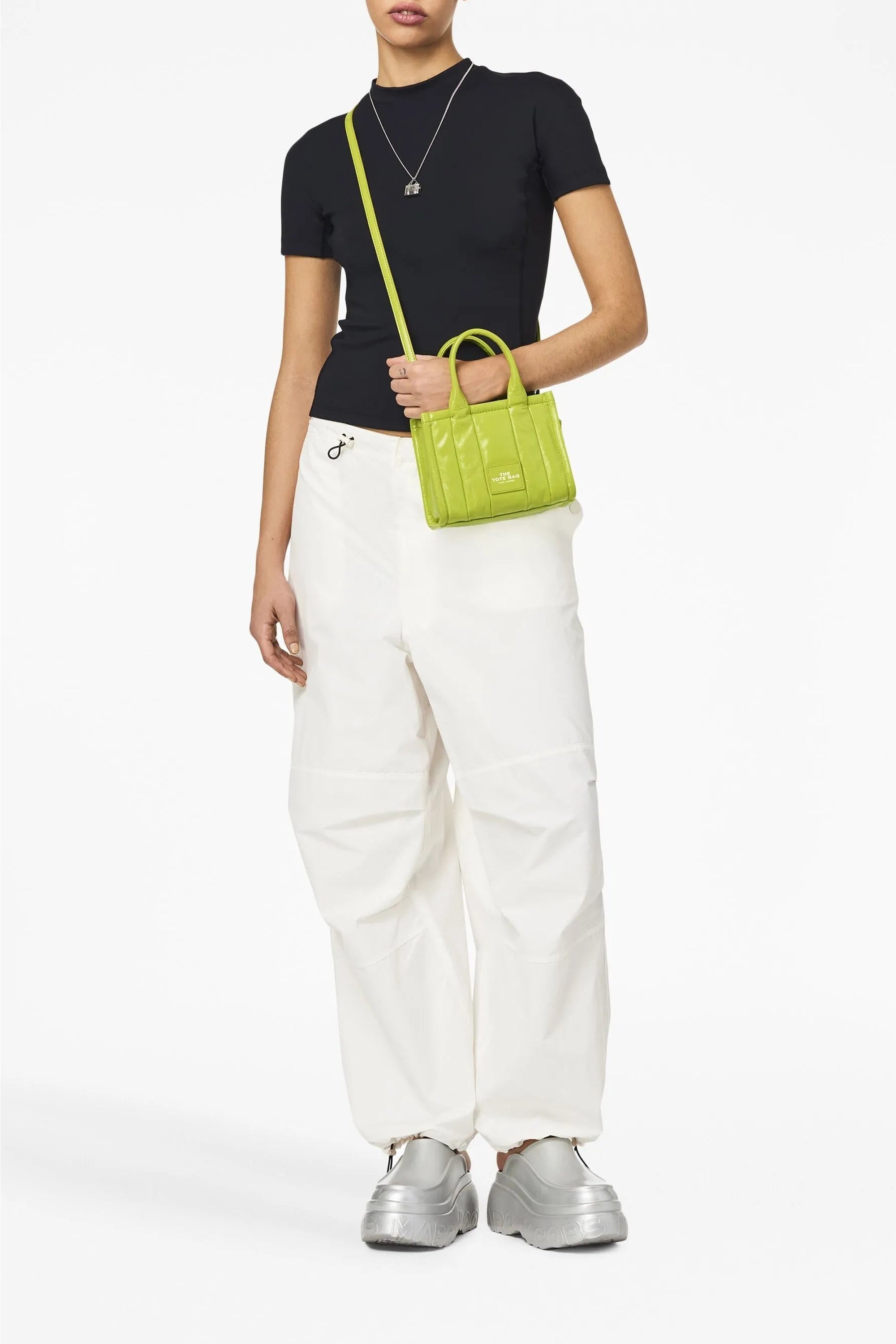 MINI   Mini sac The Tote Bag en cuir - Black