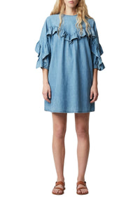 Robe courte Groovy Lucciana - Denim