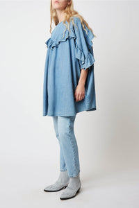 Robe courte Groovy Lucciana - Denim