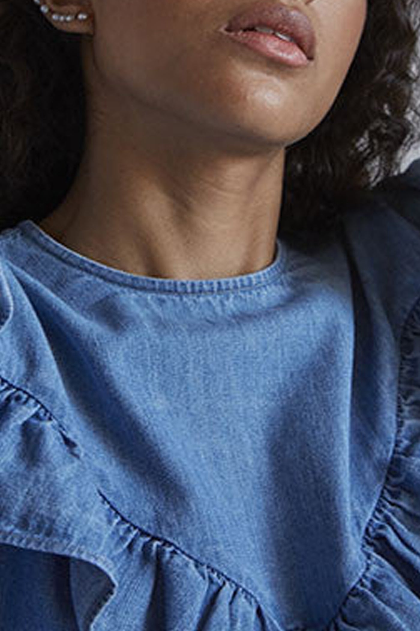 Robe courte Groovy Lucciana - Denim