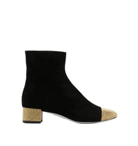 Bottines Bonne 40 à strass en daim - Nero & Sunshine