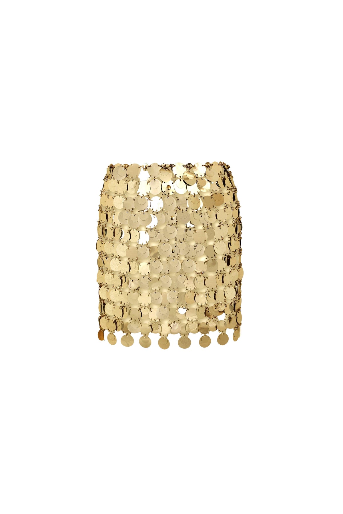 The gold sparkle discs skirt