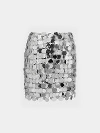 The Silver sparkle discs skirt