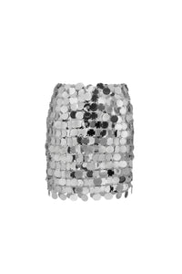 Jupe courte en assemblage - Silver